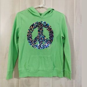 JUSTICE LIME GREEN KIDS SWEATER SIZE 12